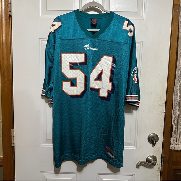 Vintage Nike Miami Dolphins Jersey Zach Thomas #54 Men’s XL Football Sports